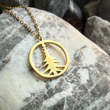 Round Fir Tree Necklace