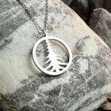 Round Fir Tree Necklace