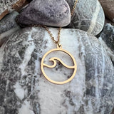 Round Ocean Wave Necklace