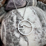 Round Ocean Wave Necklace