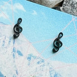 Treble Clef Stud Earrings