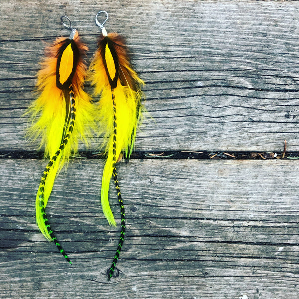 Orange, Yellow & Green Fade Earrings