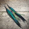Peacock Palette Emu Feather Earrings