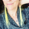 "HoopWest" Pale Yellow Earrings