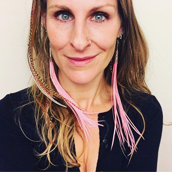 "HoopWest" Pink Earrings