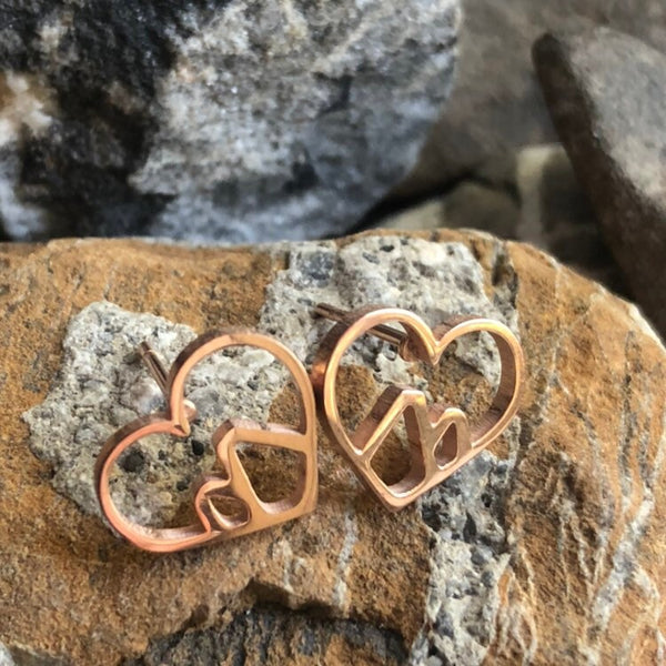 Heart mountain stainless steel studs