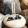 Mismatched bicycle mountain stainless steel studs