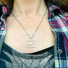 Stainless steel mountain necklace