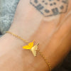 3D stainless steel butterfly bracelet