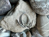 Sterling silver adjustable feather ring