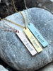 Stainless steel Banff bar necklace