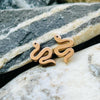 Stainless steel snake serpent stud earrings
