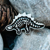 Dinosaur Skeleton enamelled pin Stegosaurus
