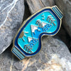 Ski Goggles Mountain View enamelled pin