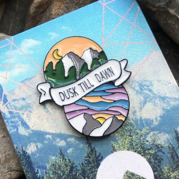 Mountain Adventure enamelled pin