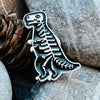 Dinosaur Skelton T-Rex enamelled pin