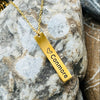 Stainless steel Canmore bar necklace