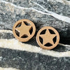 Star badge stainless steel studs