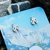 Stainless steel ladybug stud earrings