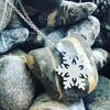 Stainless steel snowflake necklace
