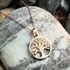Stainless steel tree necklace