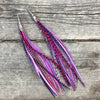 "HoopWest" Hot Pink Pink mix & Purple mix Earrings