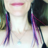 "HoopWest" Hot Pink Pink mix & Purple mix Earrings