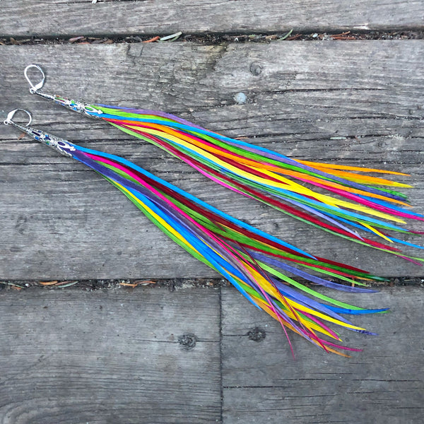 "HoopWest" Mega Rainbow Earrings